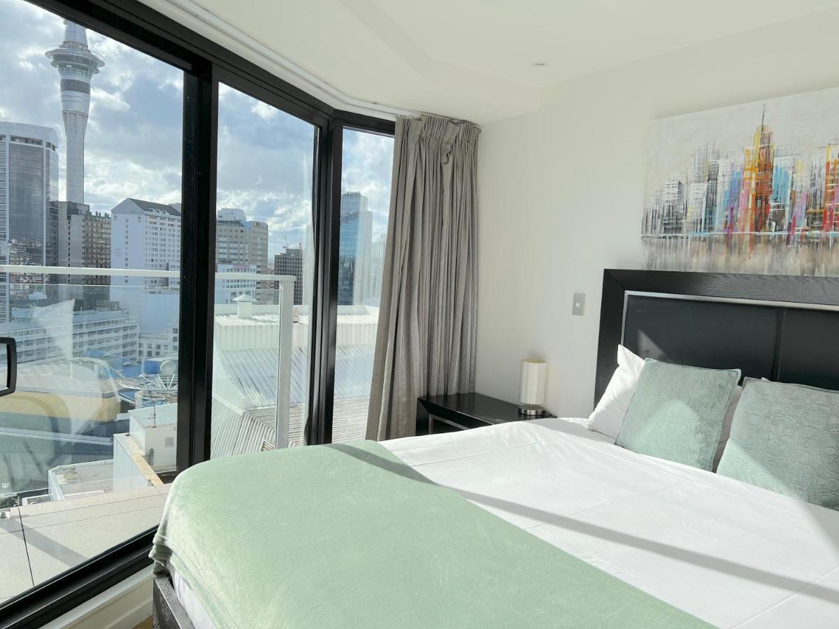 אוקלנד Skytower View 2 Bedroom Apartment מראה חיצוני תמונה