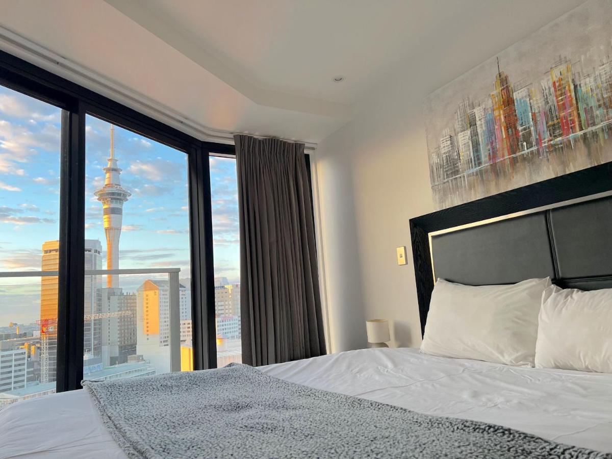 אוקלנד Skytower View 2 Bedroom Apartment מראה חיצוני תמונה